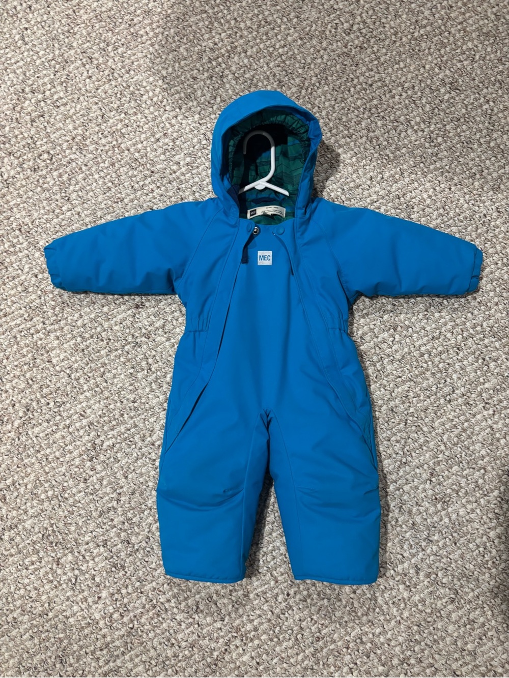 MEC Blue Hooded Infant One-Piece Snow Suit